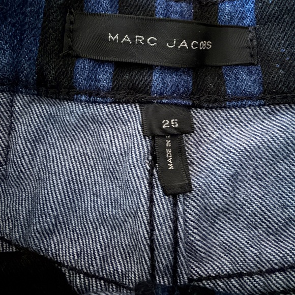 Marc Jacobs stovepipe striped jeans size 25 - Picture 6 of 7